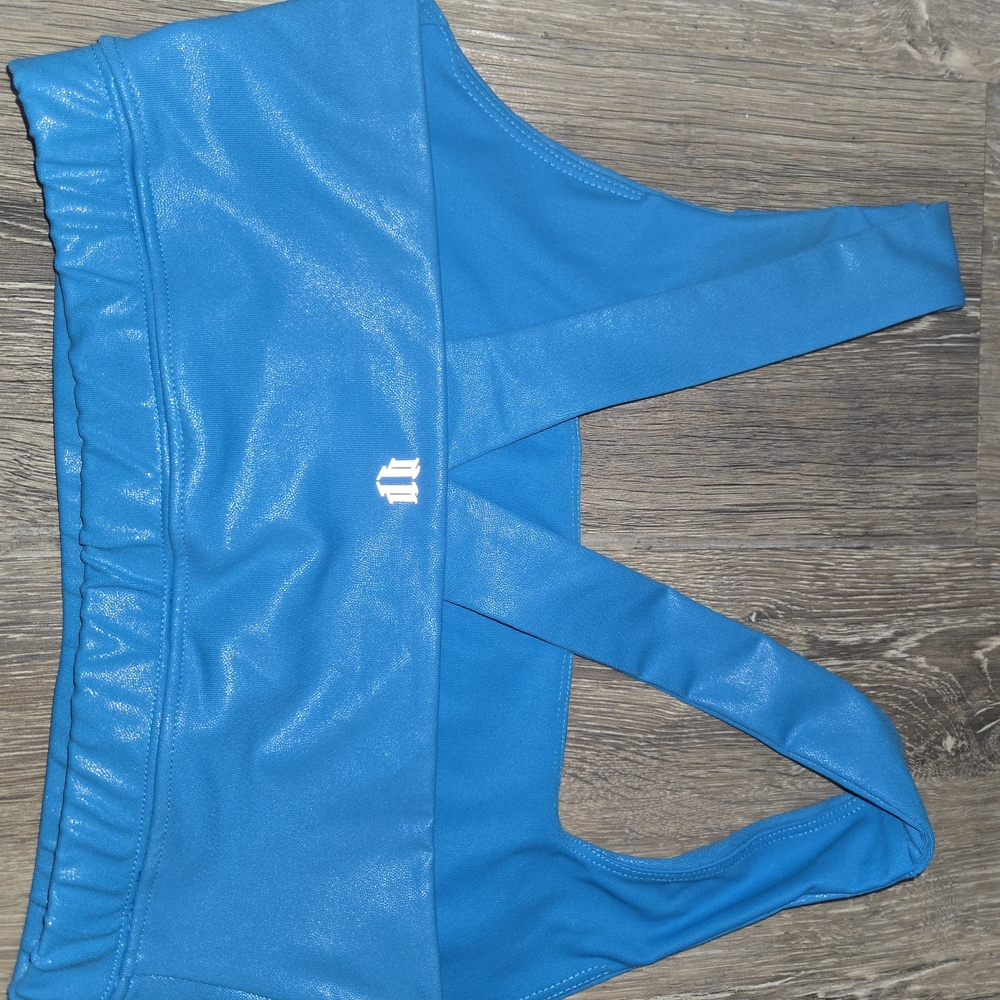 EleVen by Venus Williams Bright Blue Activewear Top Small - Picture 2 of 4